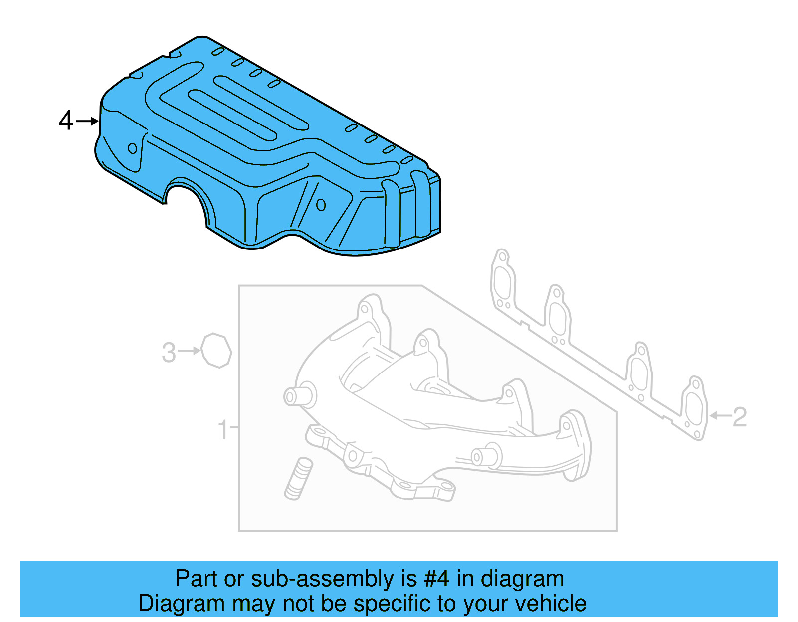 Exhaust Manifold Heat Shield 06A-133-228-P - View 5