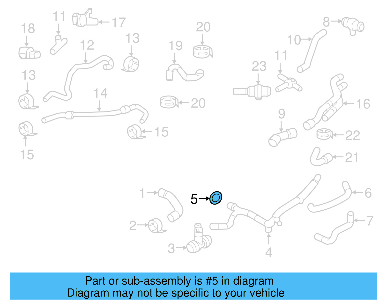 Engine Coolant Pipe O WHT-004-973 - View 5