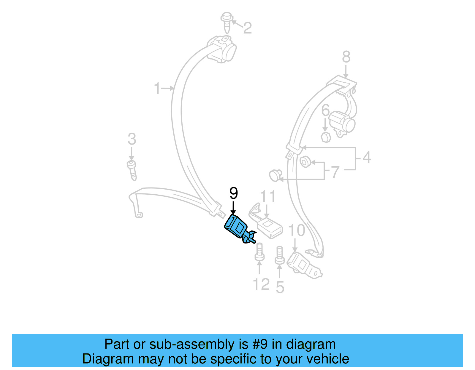 Buckle End 5M0-857-754-E-QVZ - View 4