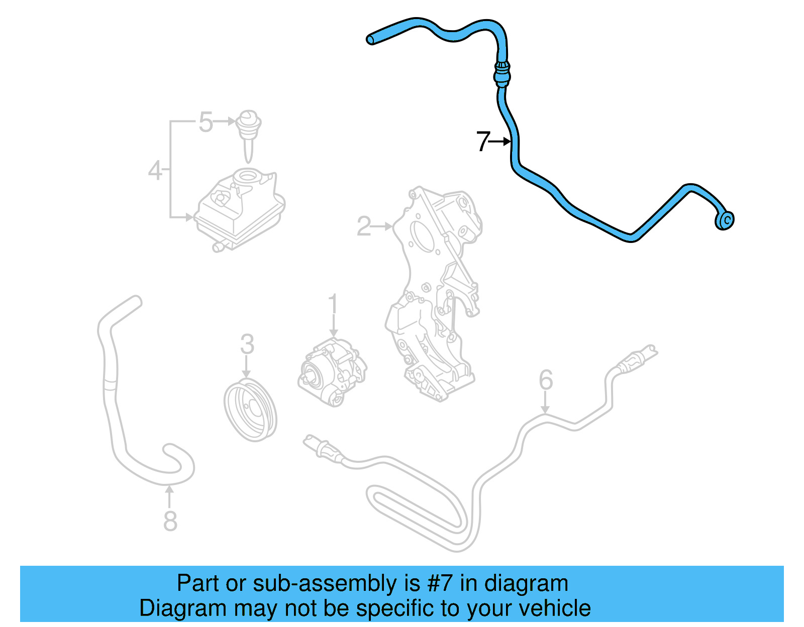 Return Hose 1J1-422-891-E - View 3