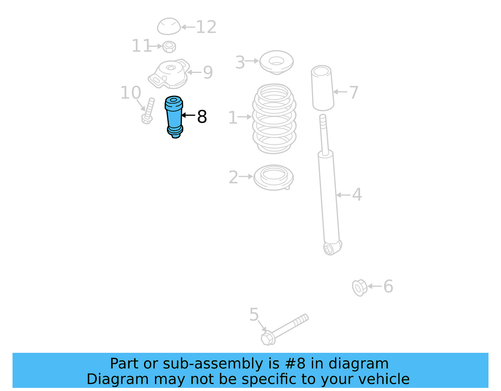 Spring Bumper 5Q0-511-357-G - View 4