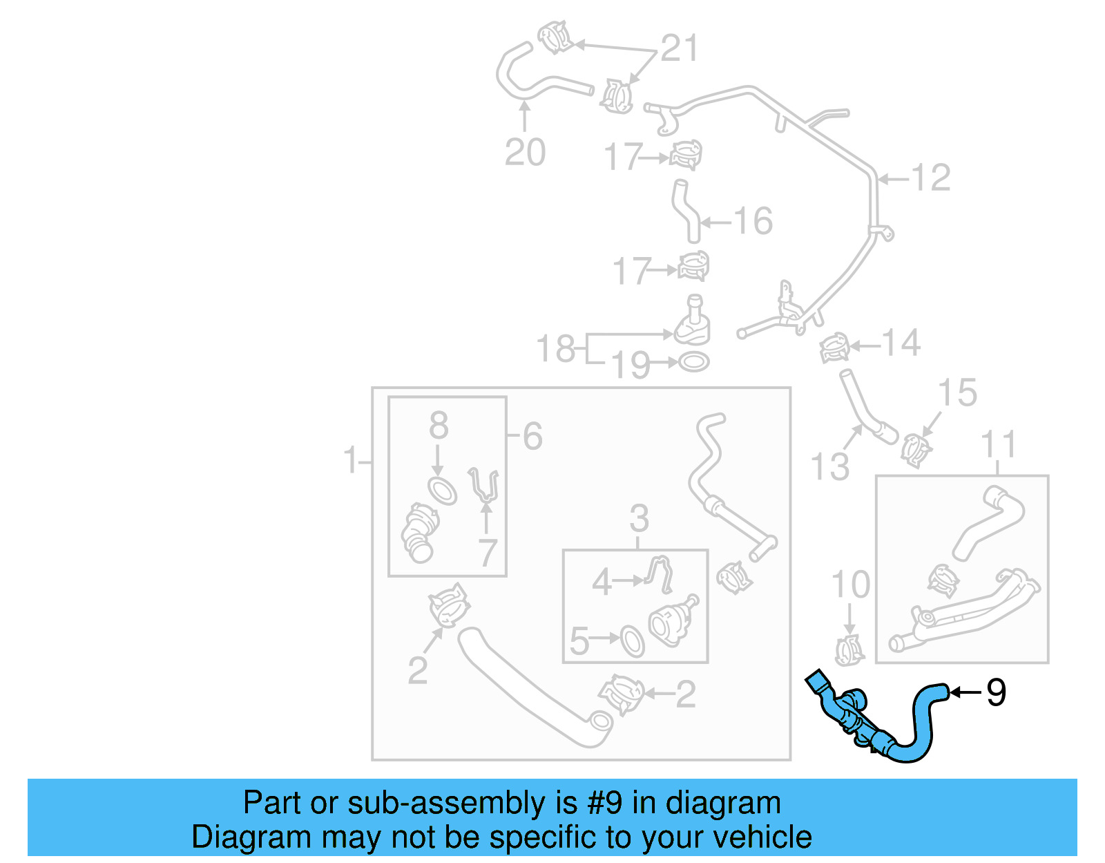 Radiator Coolant Hose 5C0-122-101-AJ - View 25