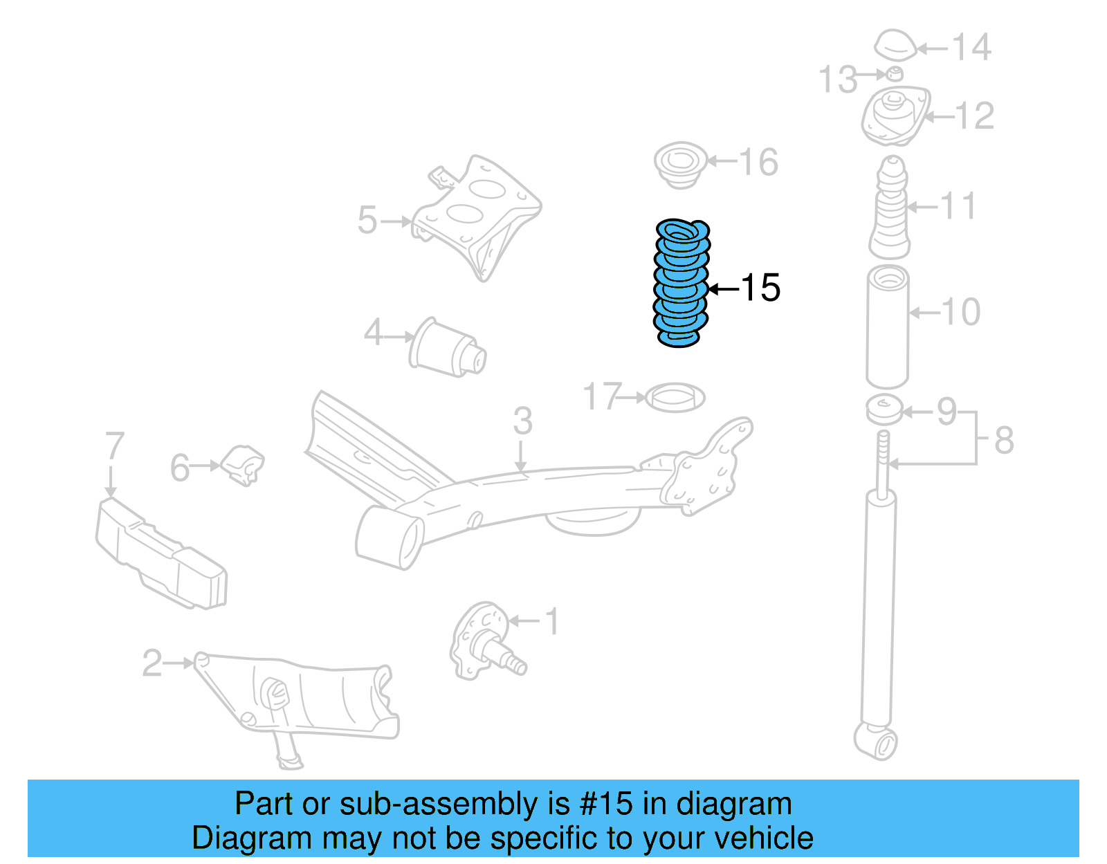 Coil Spring 1J0-511-115-AS - View 10