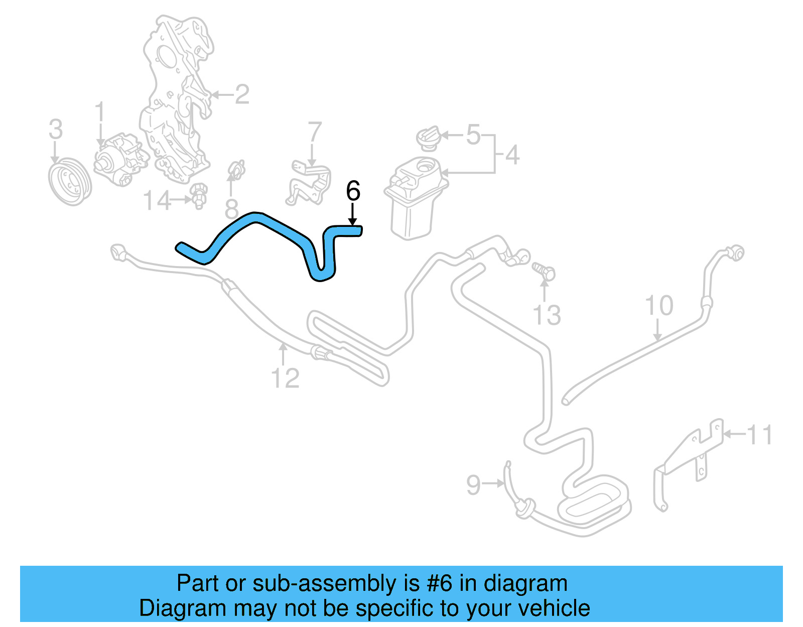 Suction Hose 1C0-422-887-M - View 7
