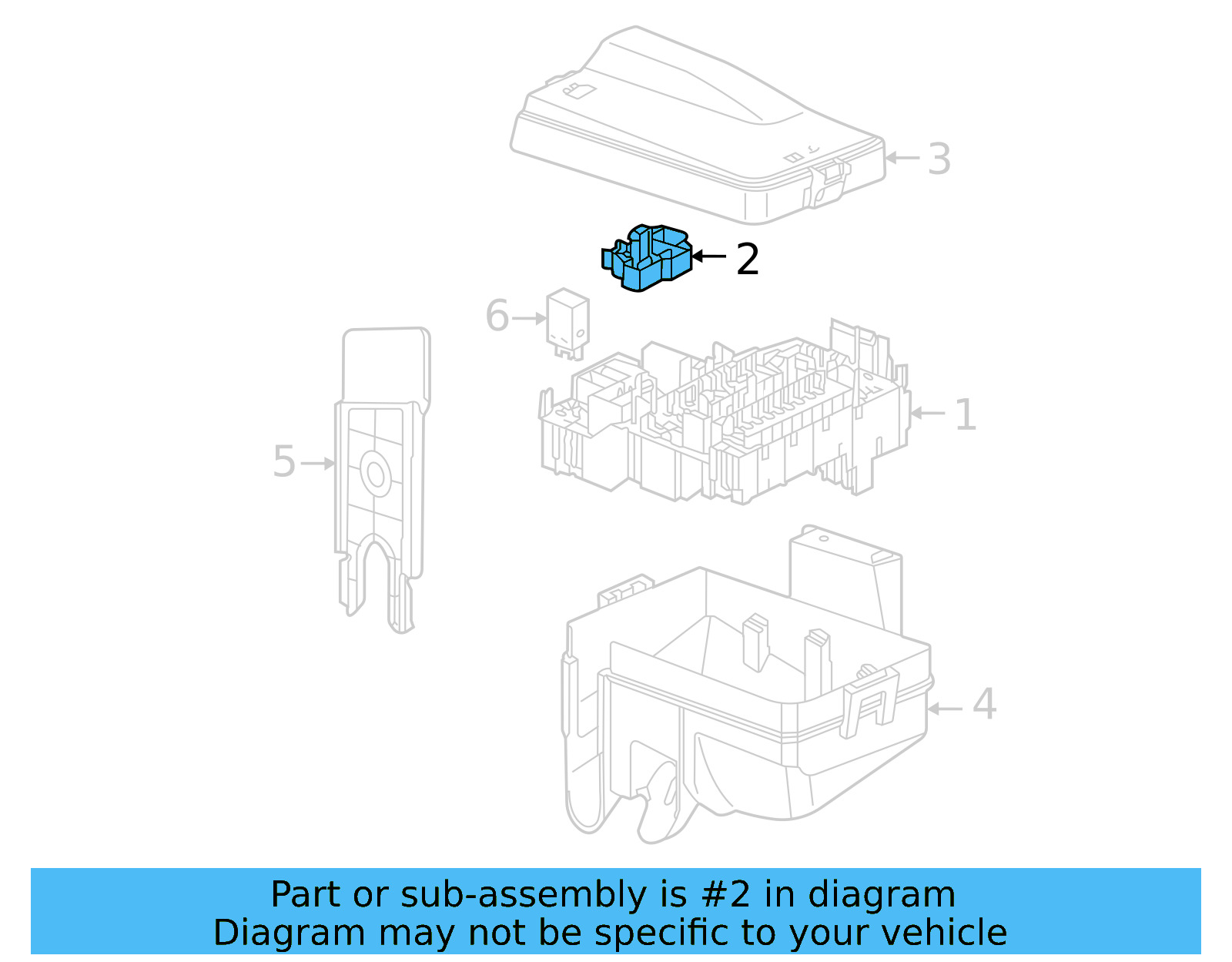 Fuse & Relay Box Protector 5WA-937-573-A - View 6