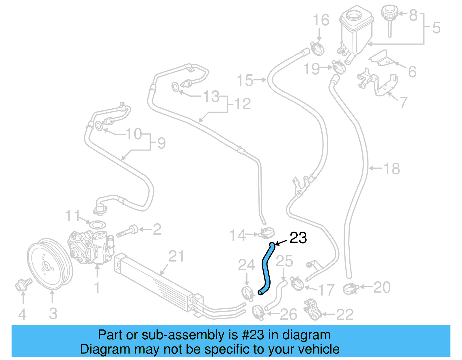 Inlet Hose 7P6-422-895-E - View 6