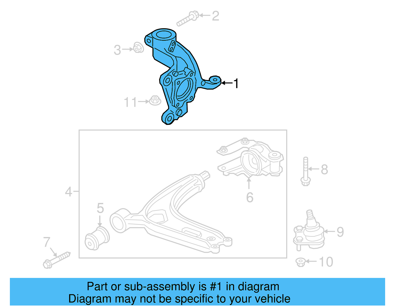 Steering Knuckle 3QF-407-256-E - View 9