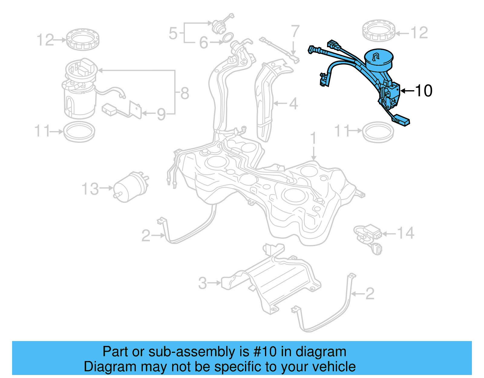 Fuel Gauge Sending Unit 1K0-919-673-AH - View 11