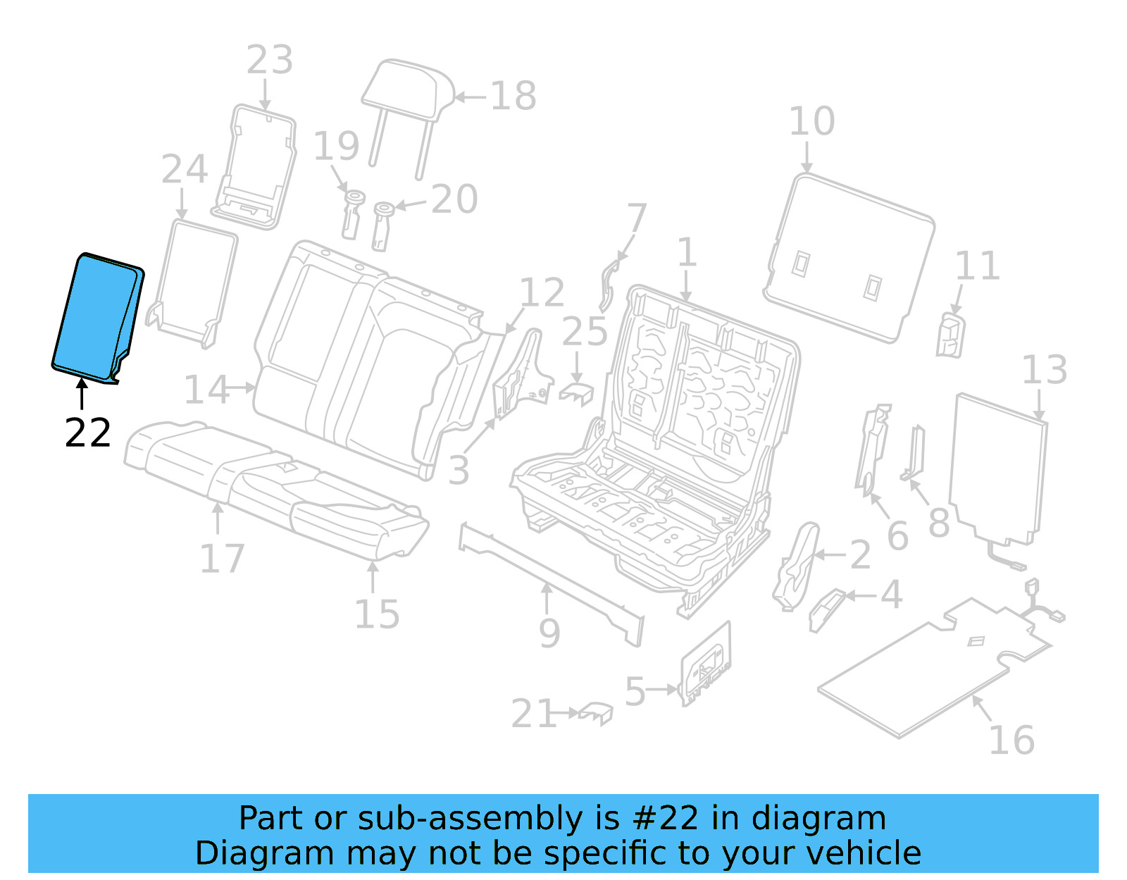 Seat Armrest 3CN-885-081-C-ICE - View 9