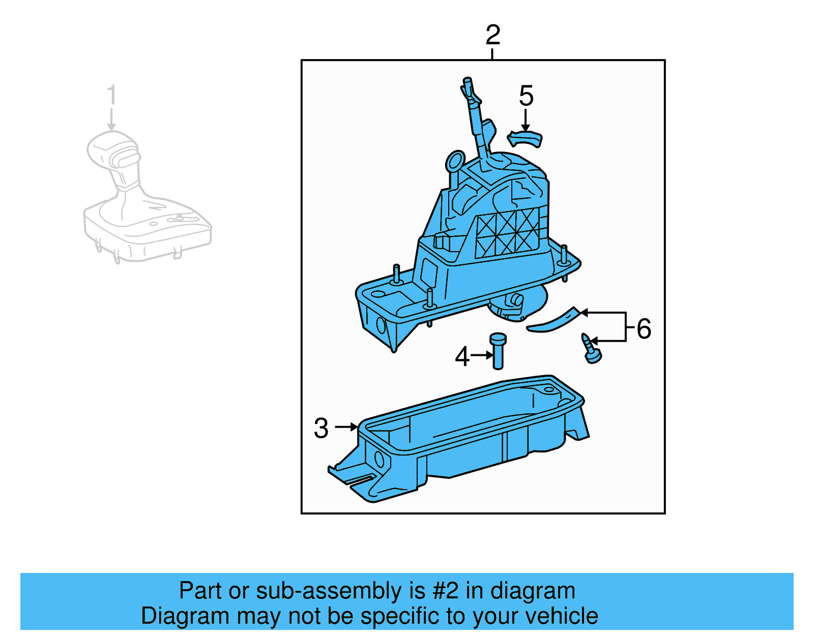 Gear Shift Assembly 1K1-713-025-AA - View 8