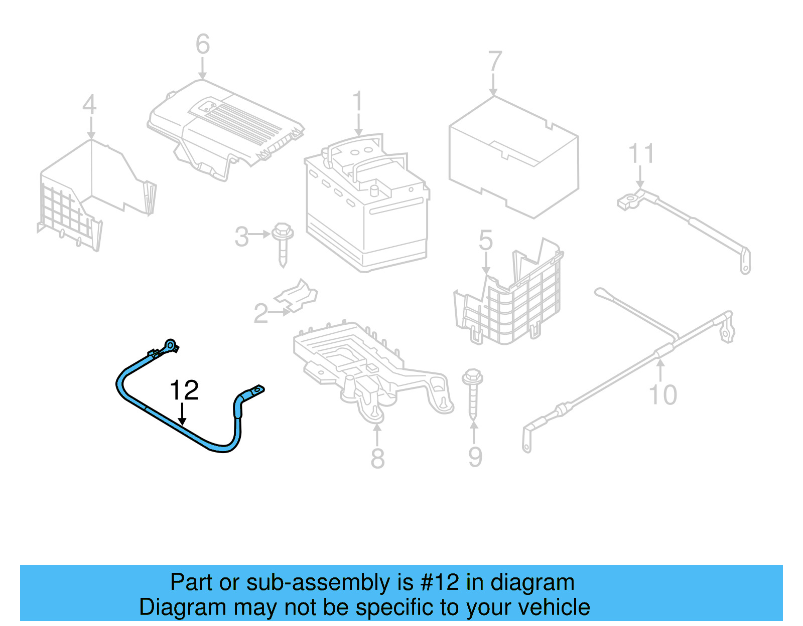 Ground Cable 1K0-971-250-L - View 6