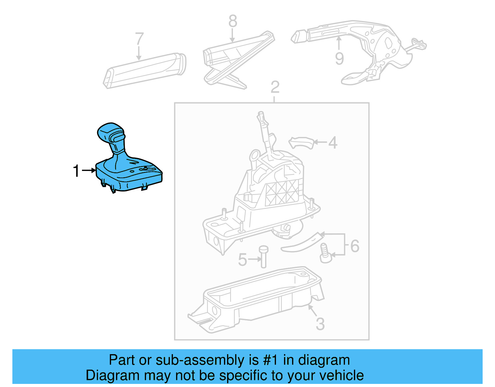 Shift Knob 5C7-713-203-B-OKM - View 5