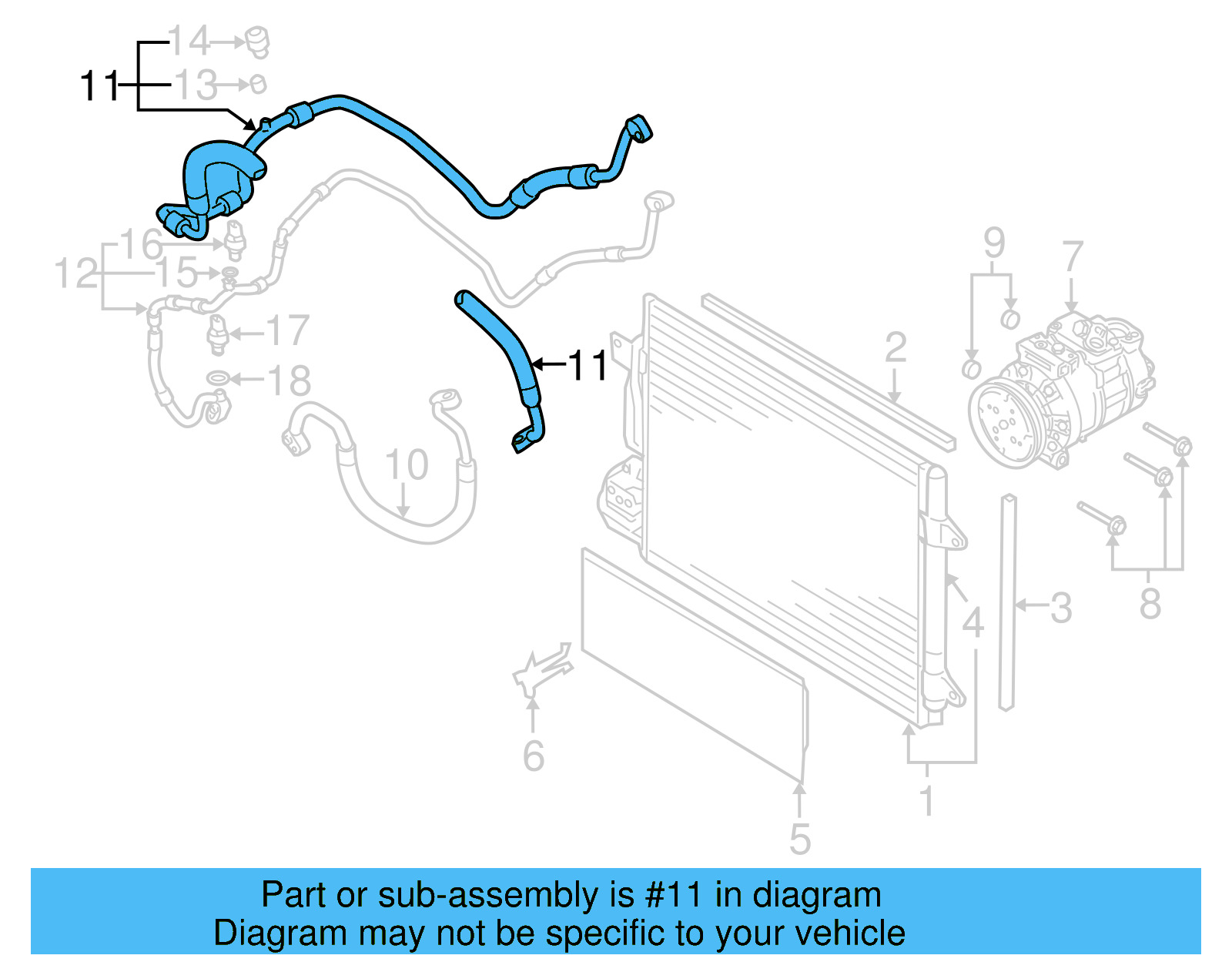 AC Hoses 1K0-820-743-FG - View 8