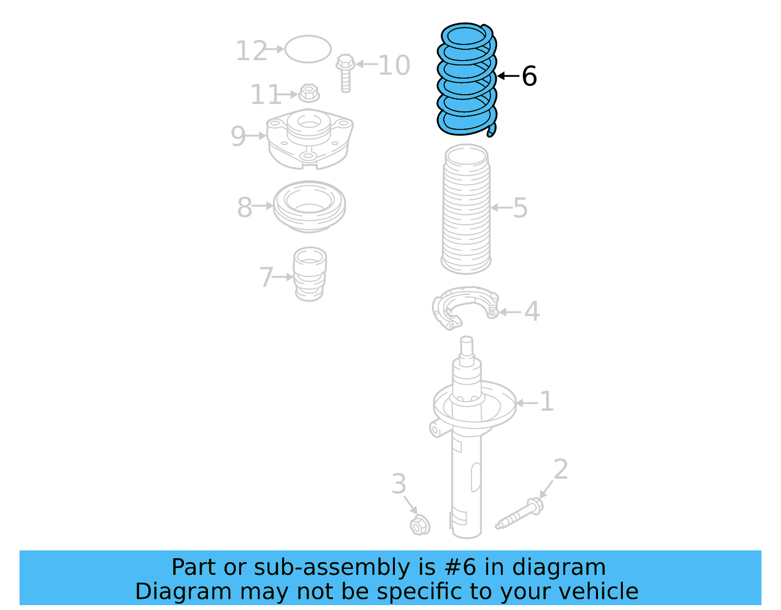 Coil Spring 5Q0-411-105-HF - View 6