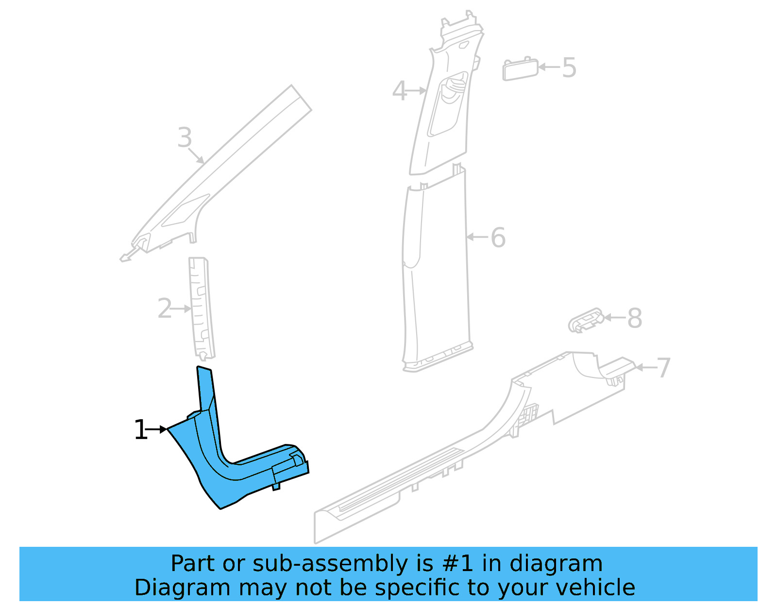 Cowl Trim 11K-863-483-4PK - View 5