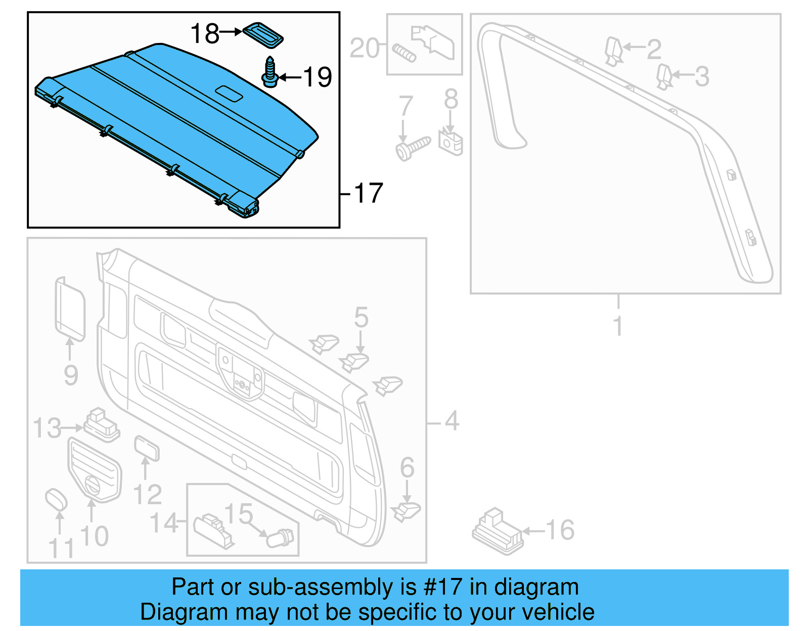 Cargo Cover 7P6-867-773-45W - View 9