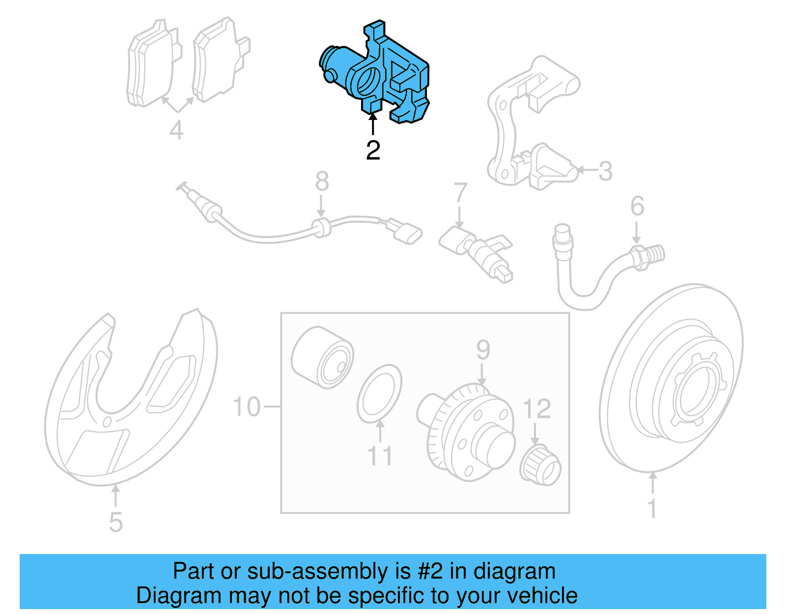 Caliper 1J0-615-424-G - View 3