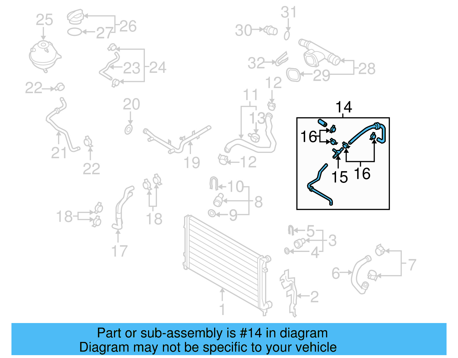 Hose & Tube Assembly 1K0-122-447-ED - View 9