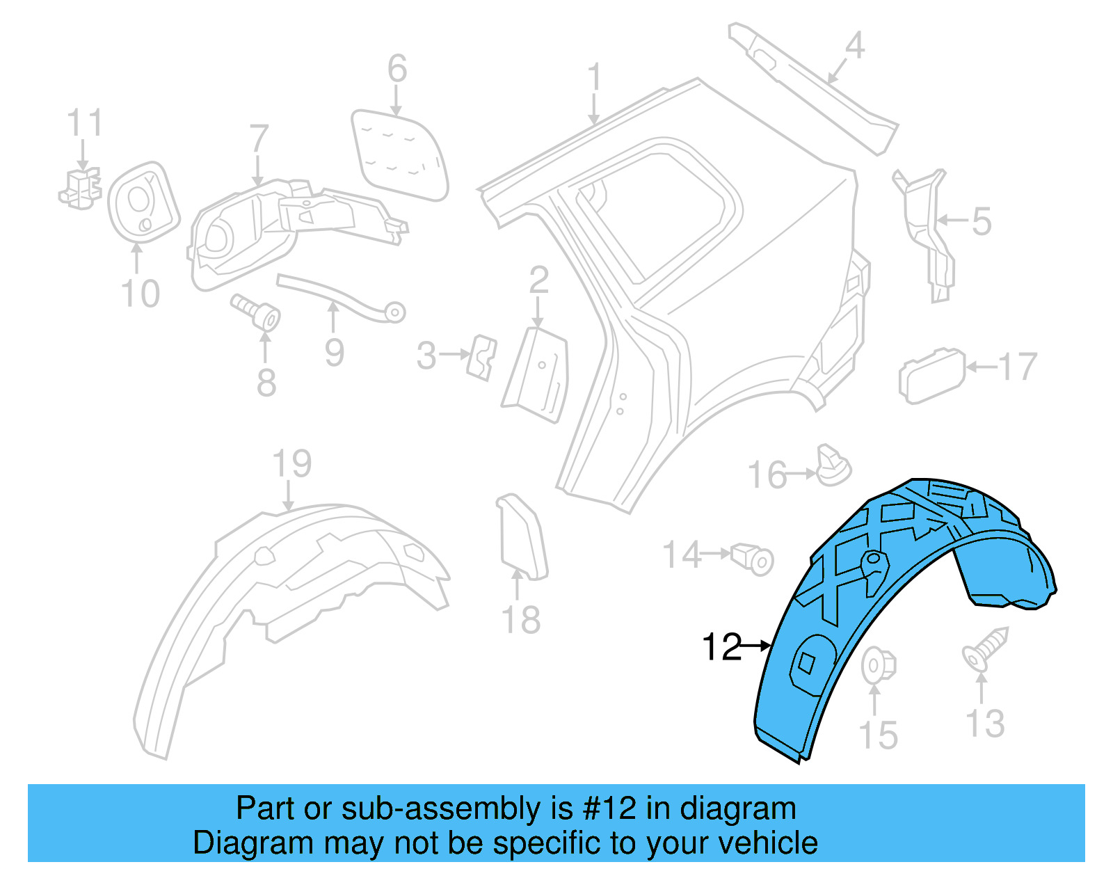 Wheelhouse Liner 7P6-810-971 - View 4