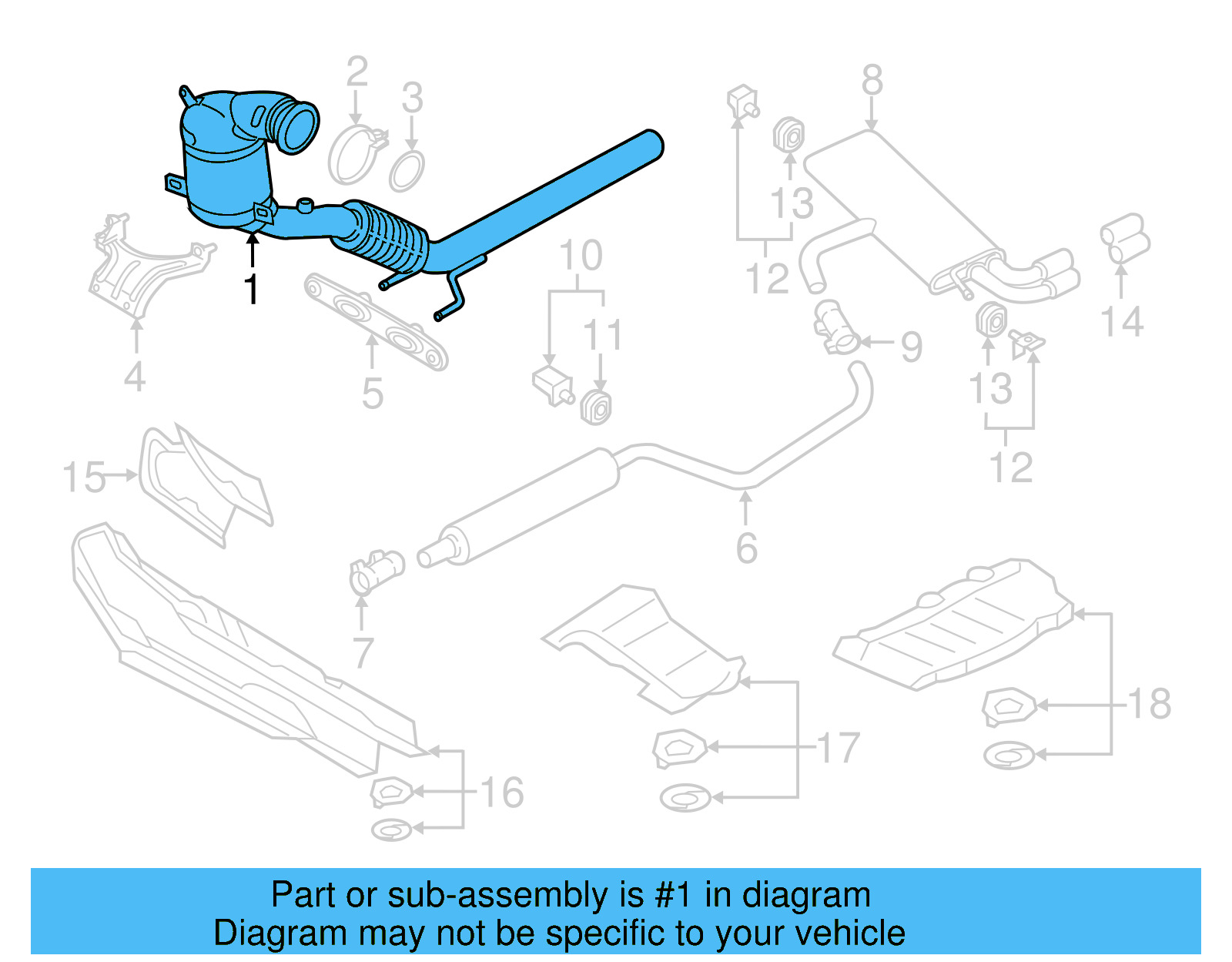 Catalytic Converter 5Q0254501NX - View 4