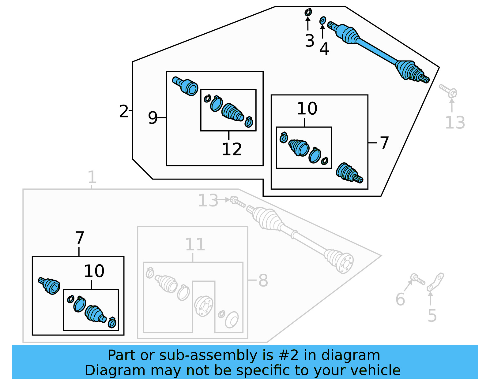 Axle Assembly 5Q0-407-271-EA - View 12