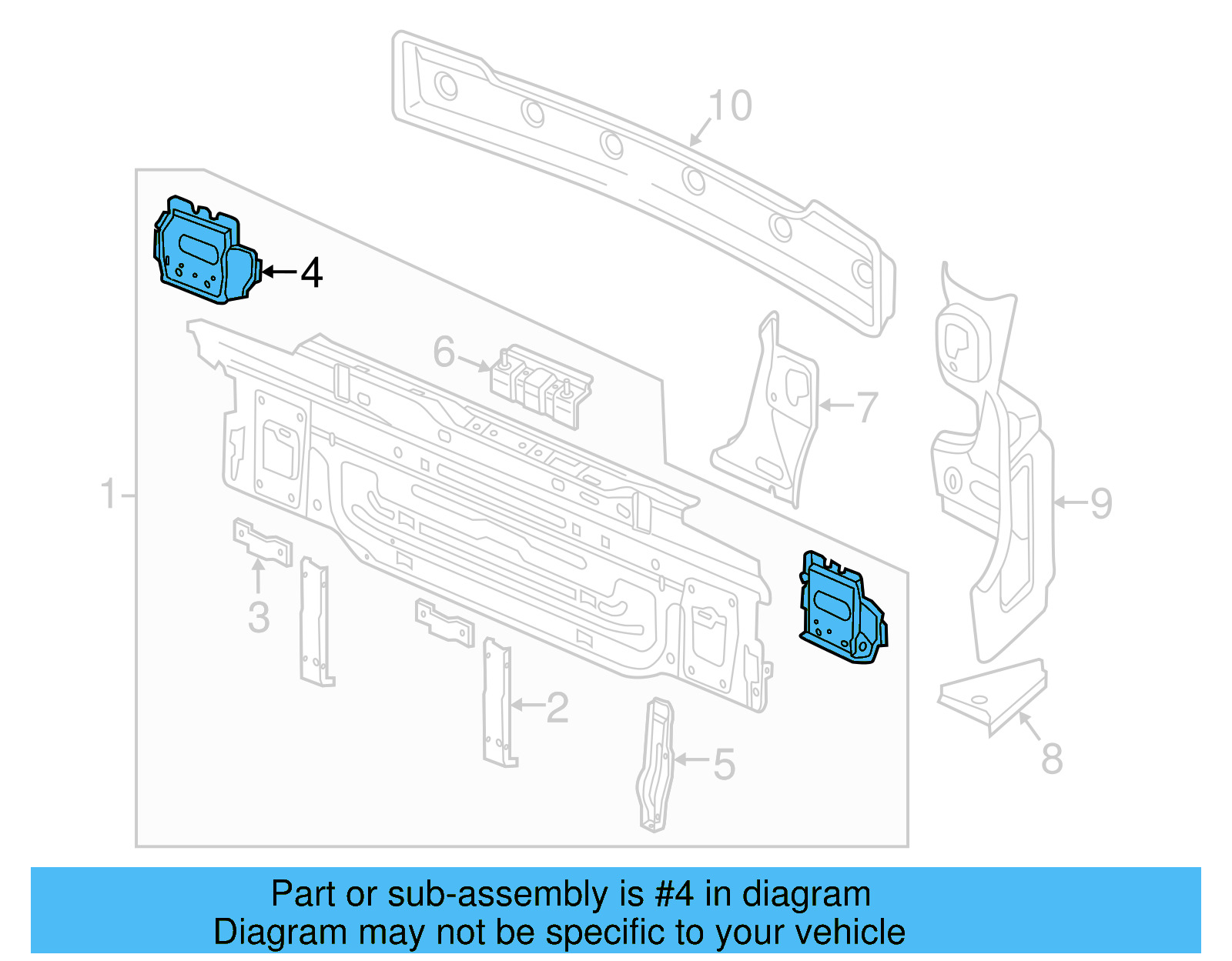 Outer Support 5G6-804-744-A - View 4