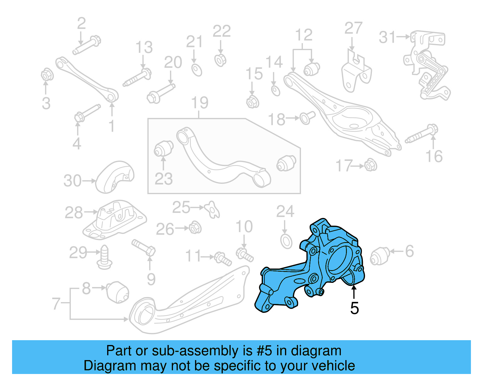 Knuckle 5Q0-505-435-J - View 8