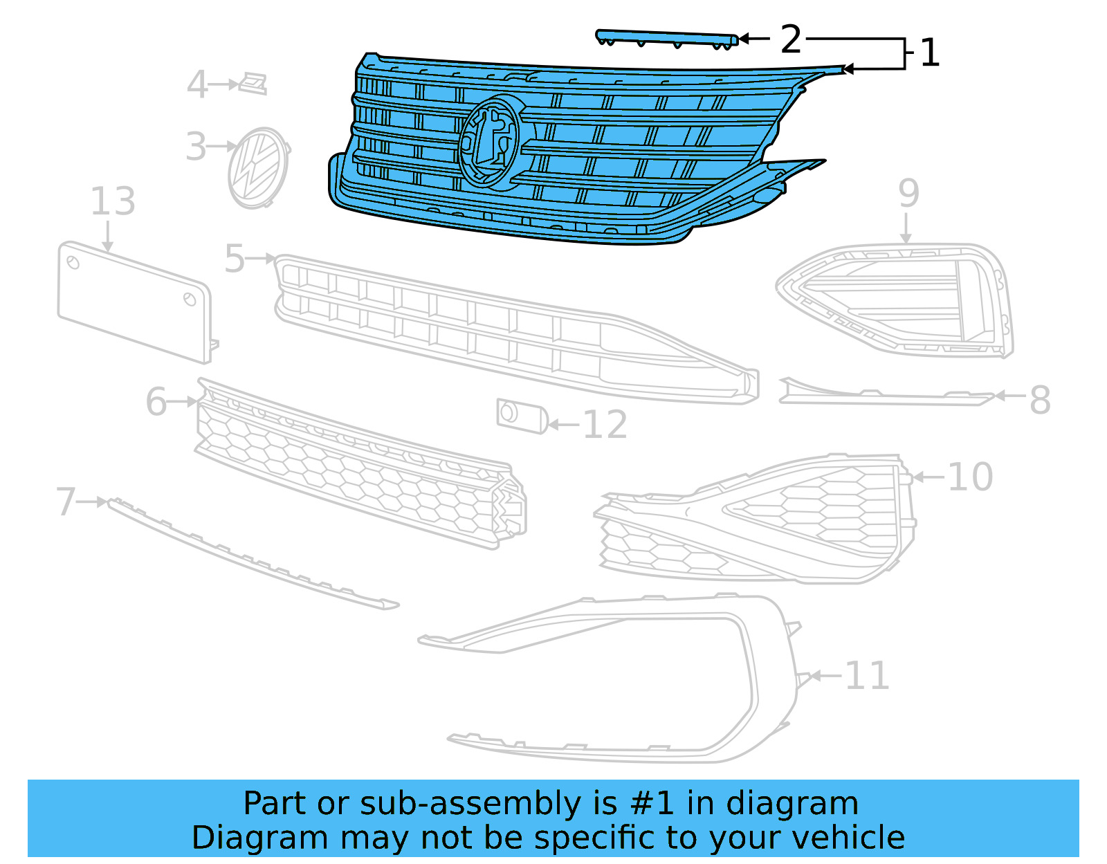 Grille 561-853-651-BD-ZLL - View 2