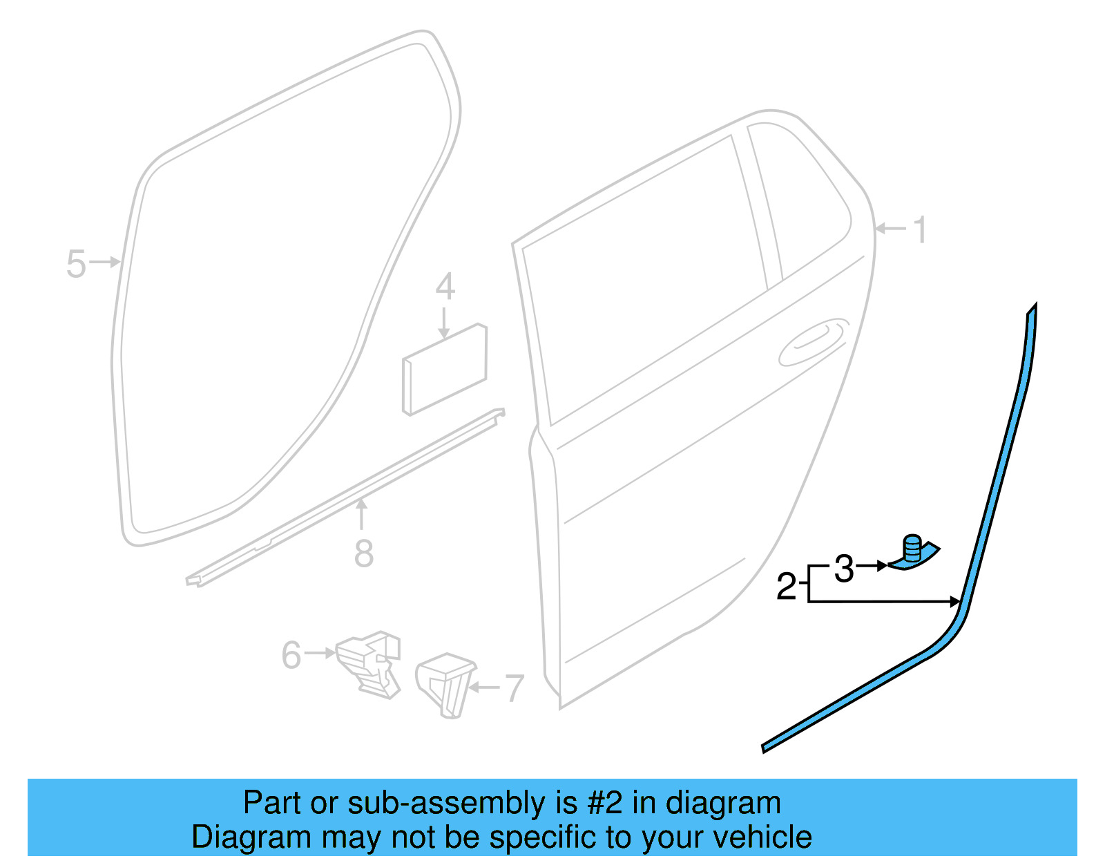 Door Weather 5G6-839-700-D - View 5