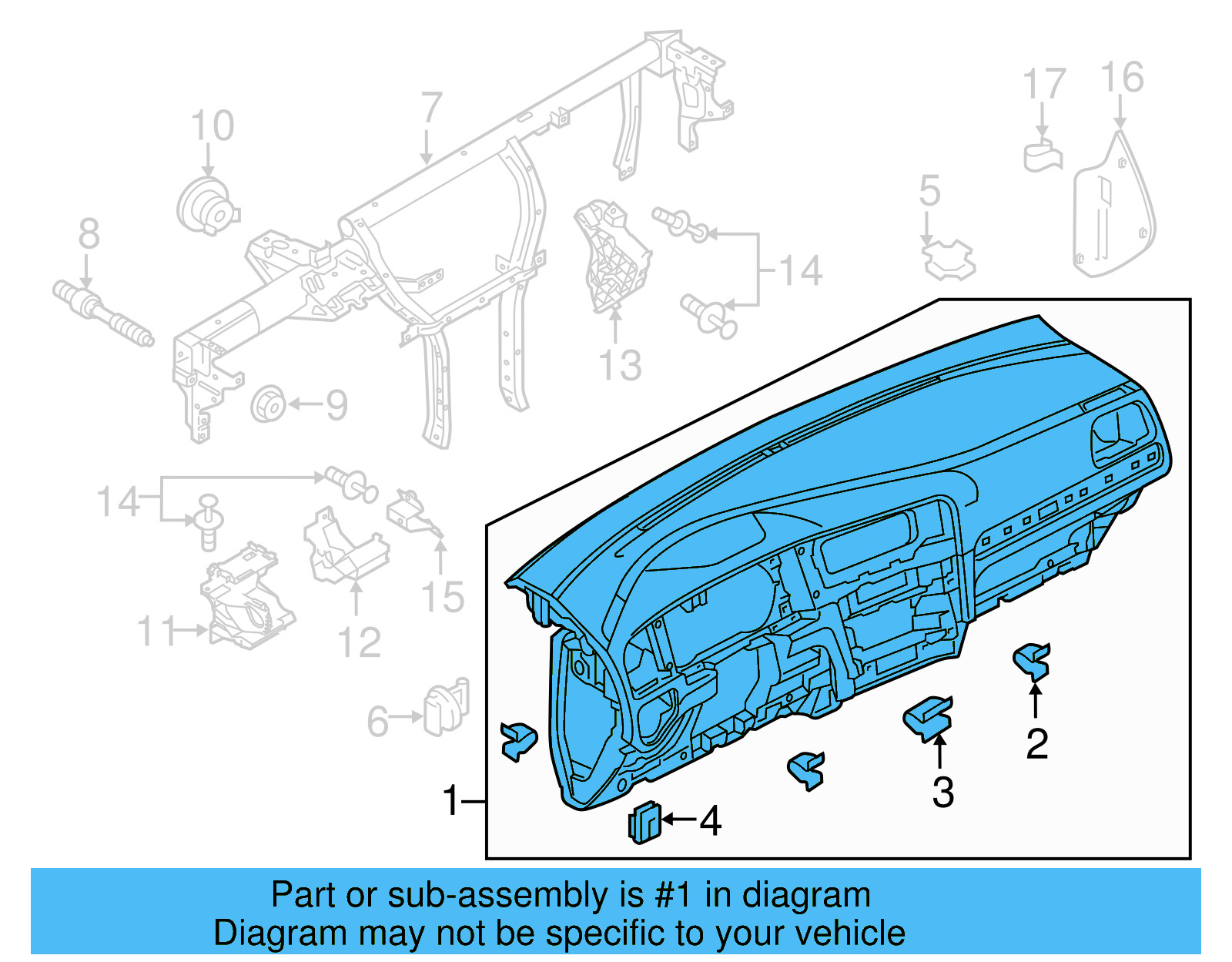 Instrument Panel 5G1-857-003-Q-HR6 - View 2