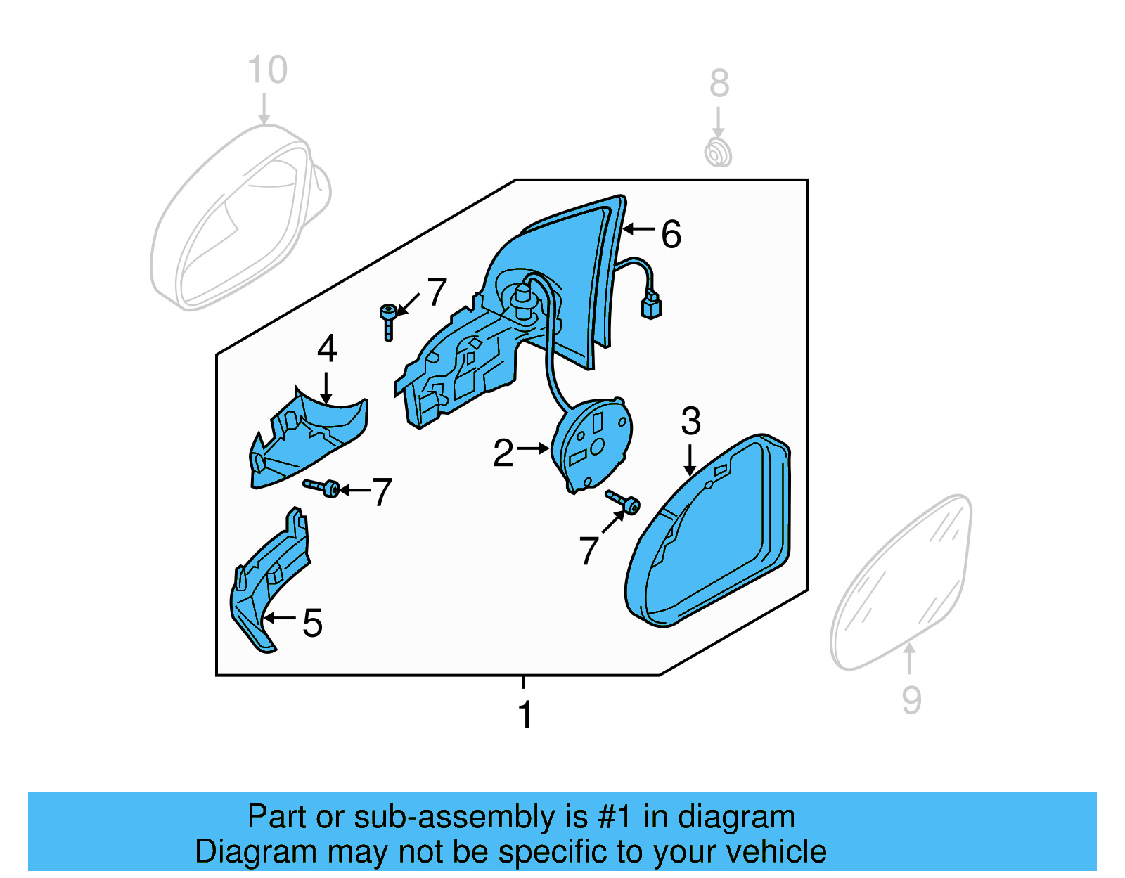 Housing Assembly 1K1-857-508-CS-9B9 - View 9