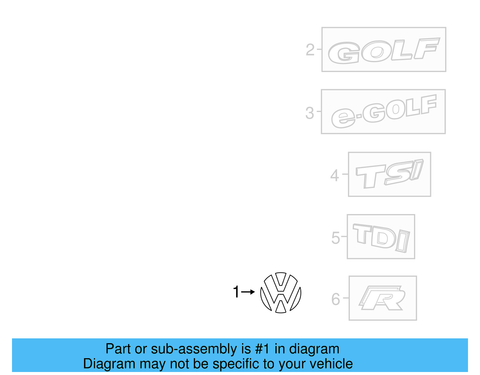 Emblem 5GE-853-617-AFM - View 8