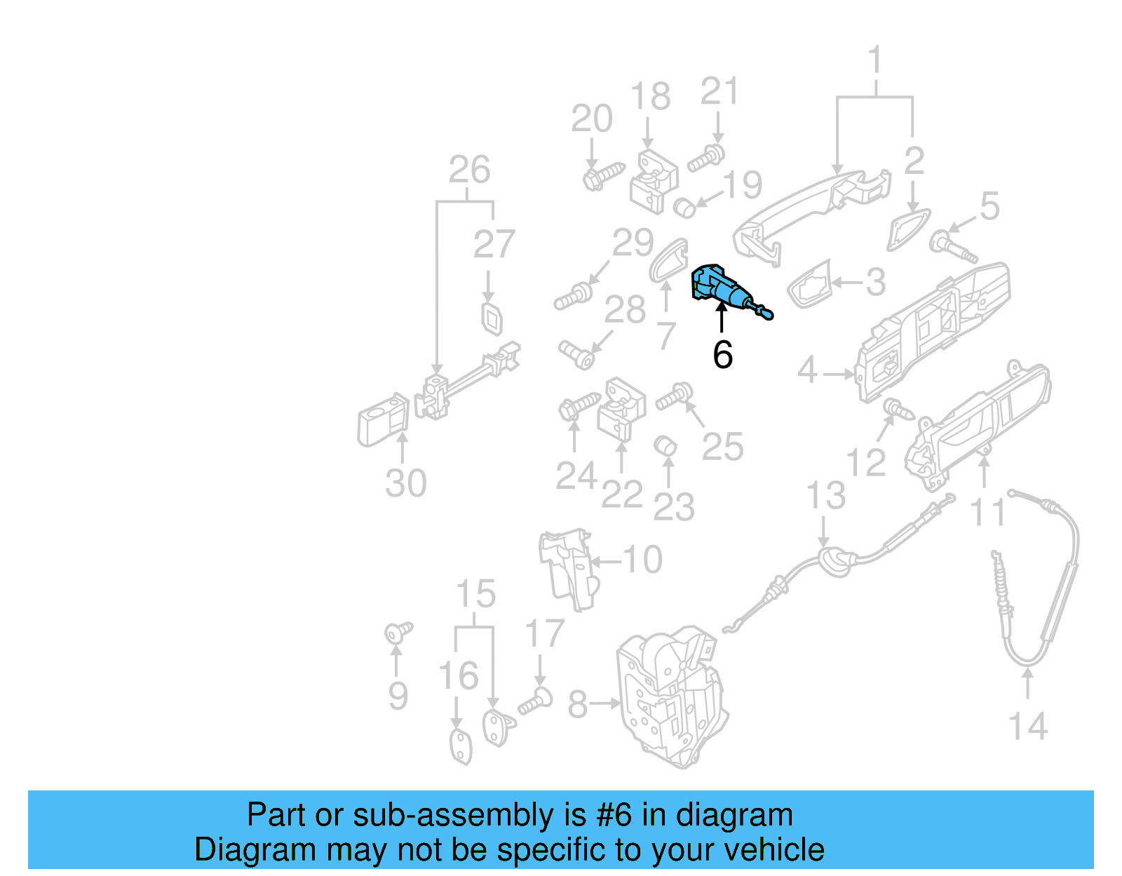 Lock Cylinder 107-837-167-AT - View 5