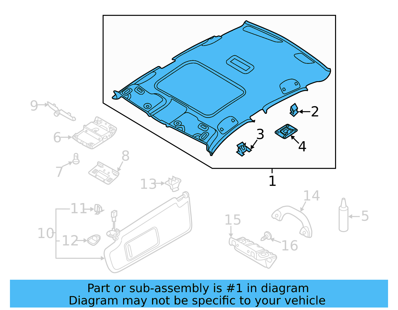 Headliner 17A-867-501-AC-RN3 - View 3