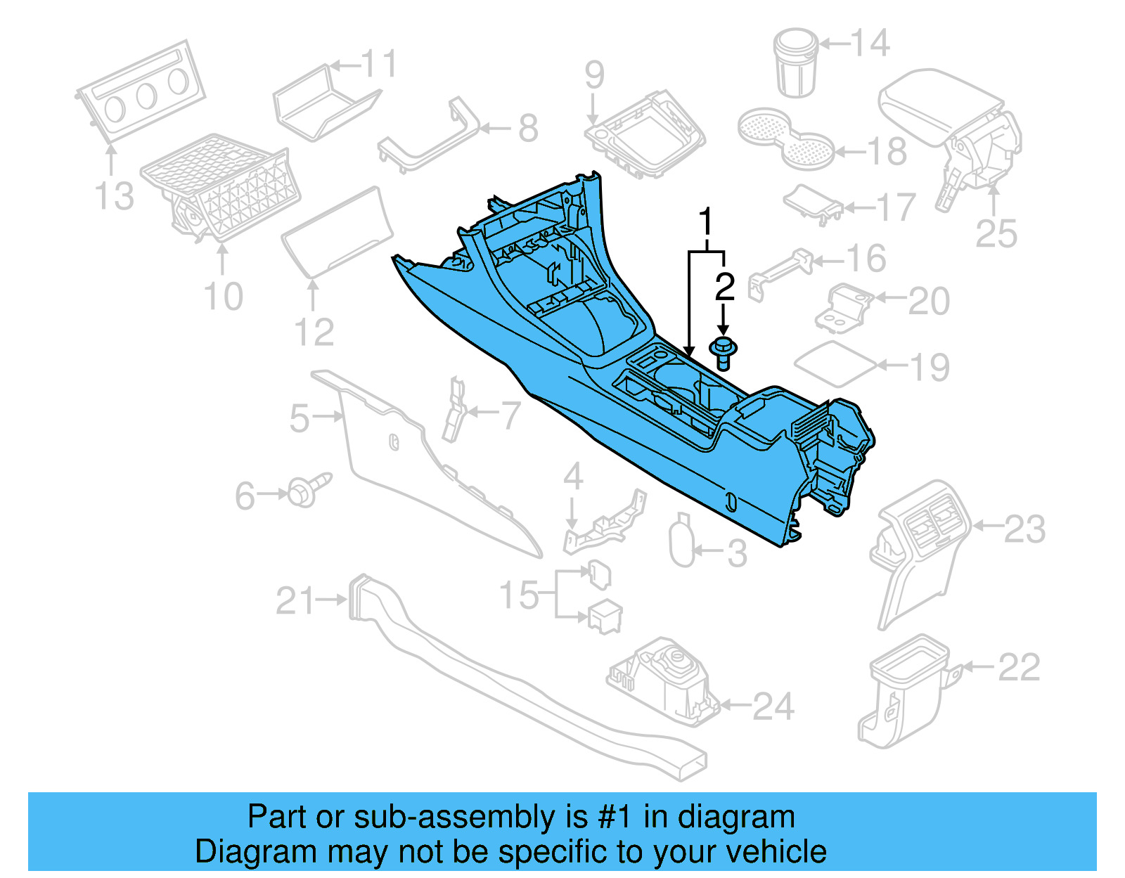 Center Console 5GM-863-241-G-ZA2