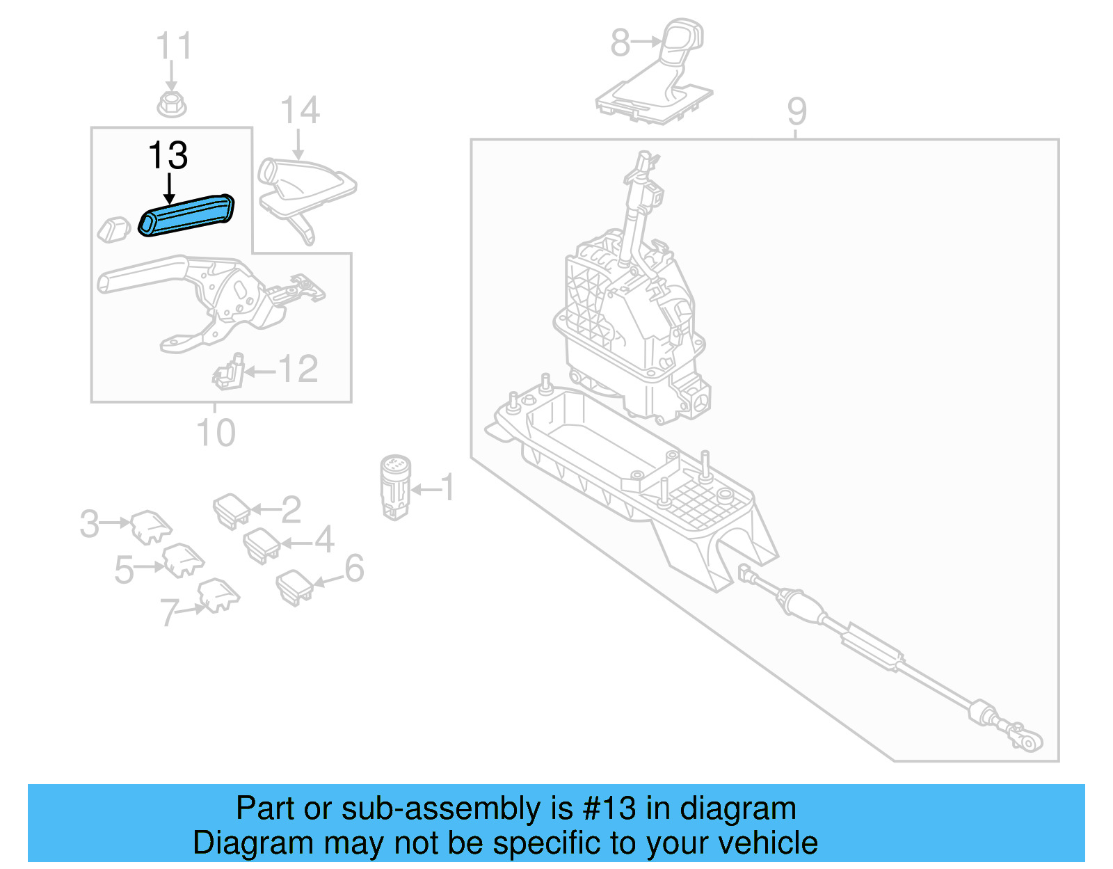 Park Brake Handle 5C0-711-503-E-82V - View 31