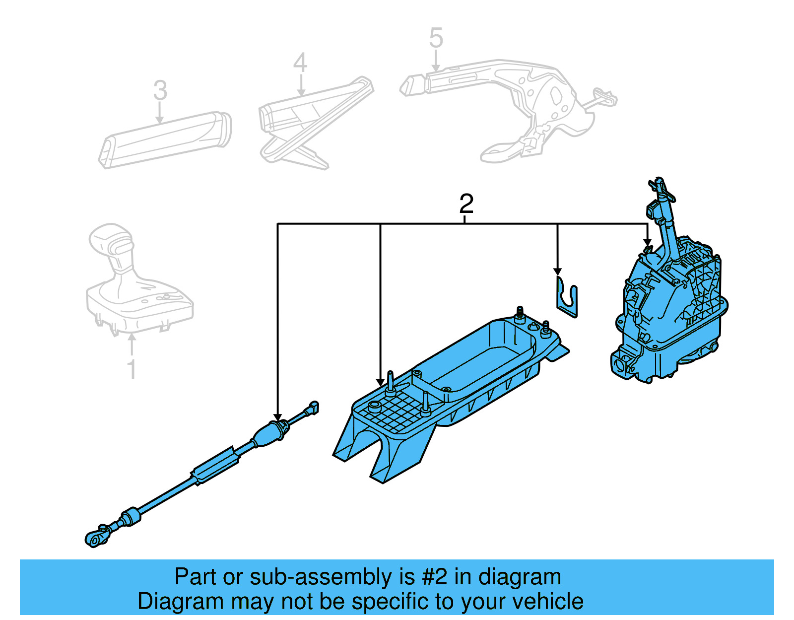 Gear Shift Assembly 5K1-713-025-CT - View 12