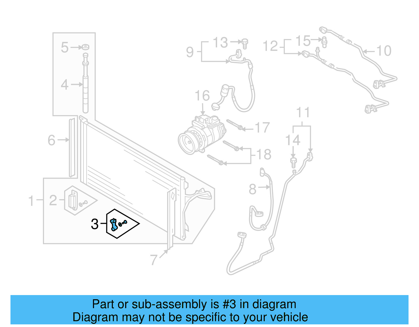 Condenser Bracket 7L0-498-849 - View 28