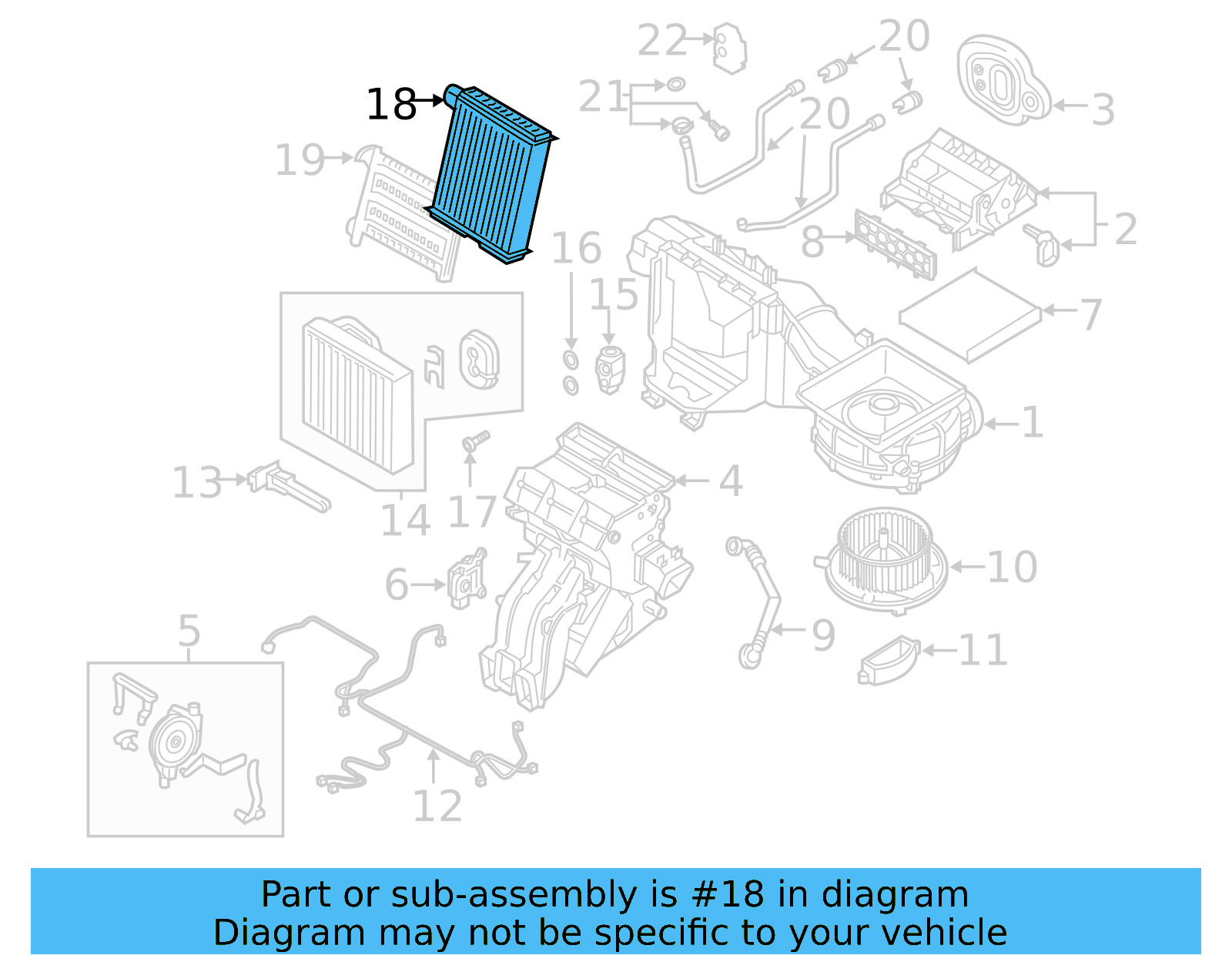 Heater Core 5WA-819-031 - View 4