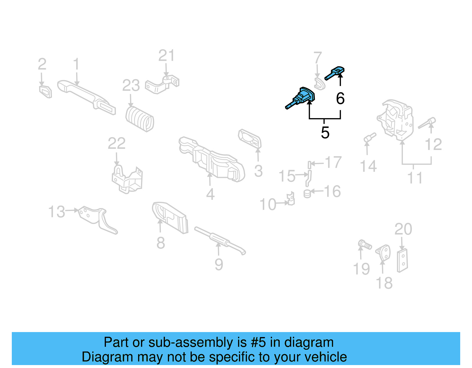 Lock Cylinder 107-837-167-KM - View 11