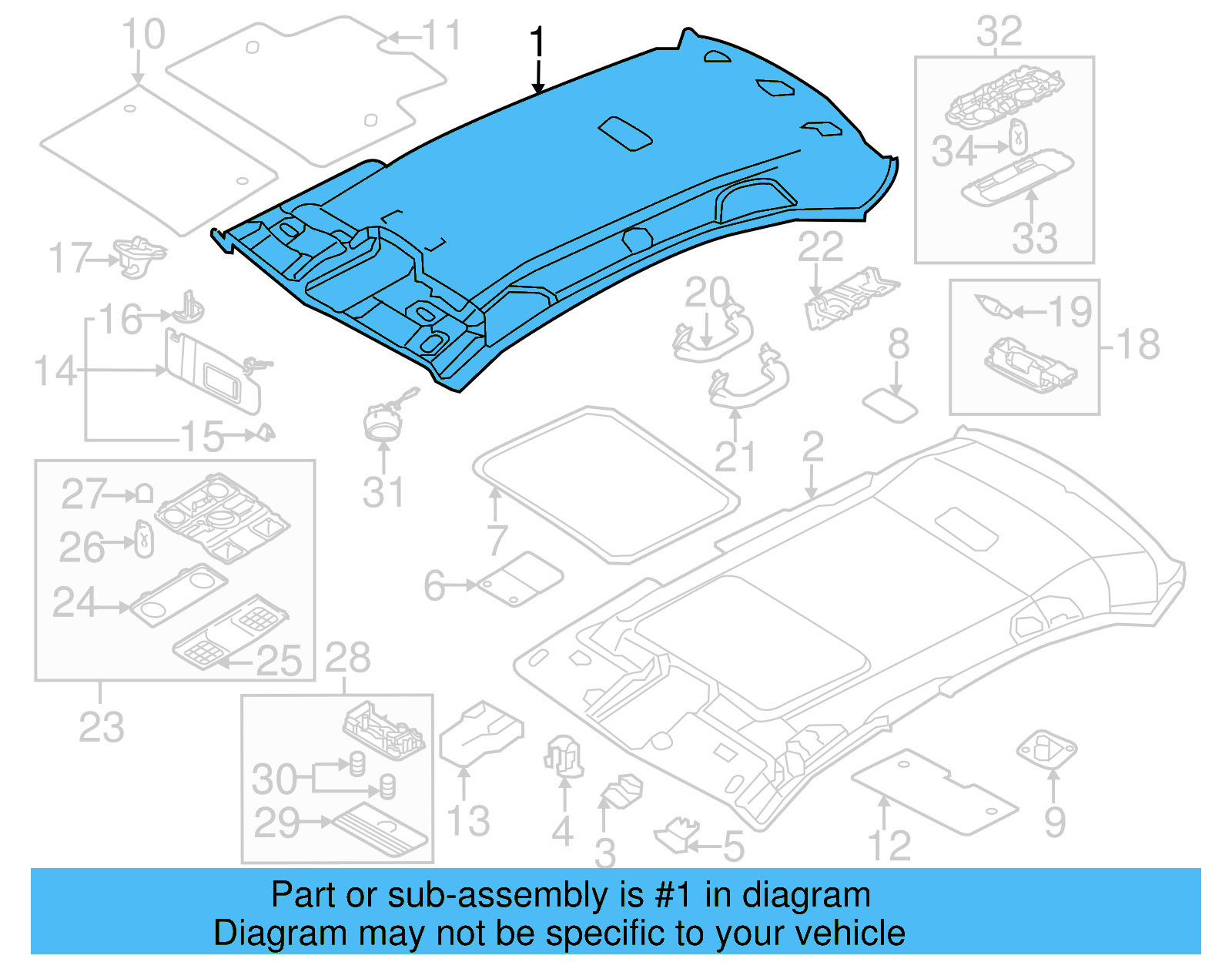 Headliner 5C6-867-501-AM-3Y3