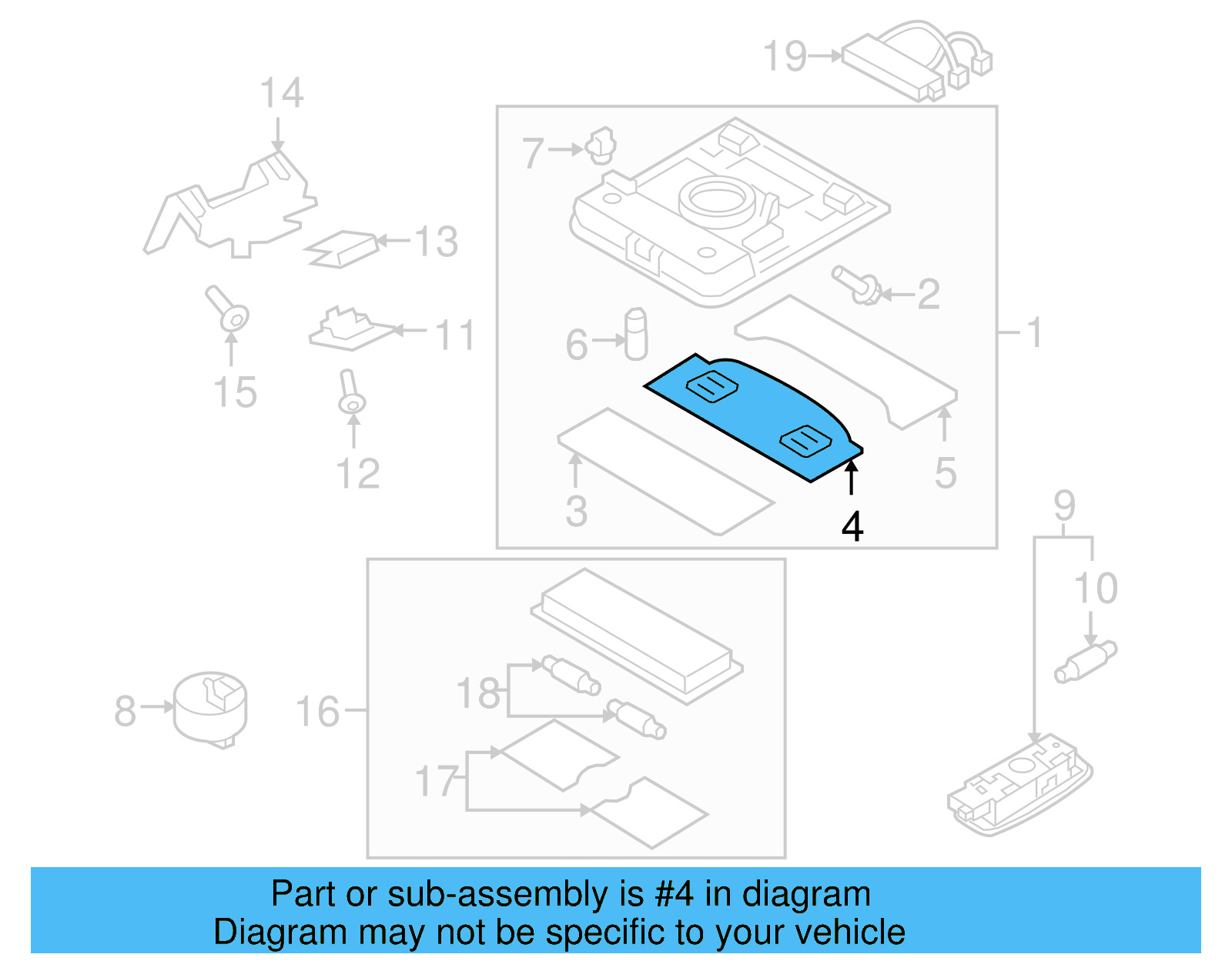 Lamp Bezel 1K8-947-133-F-95T - View 11