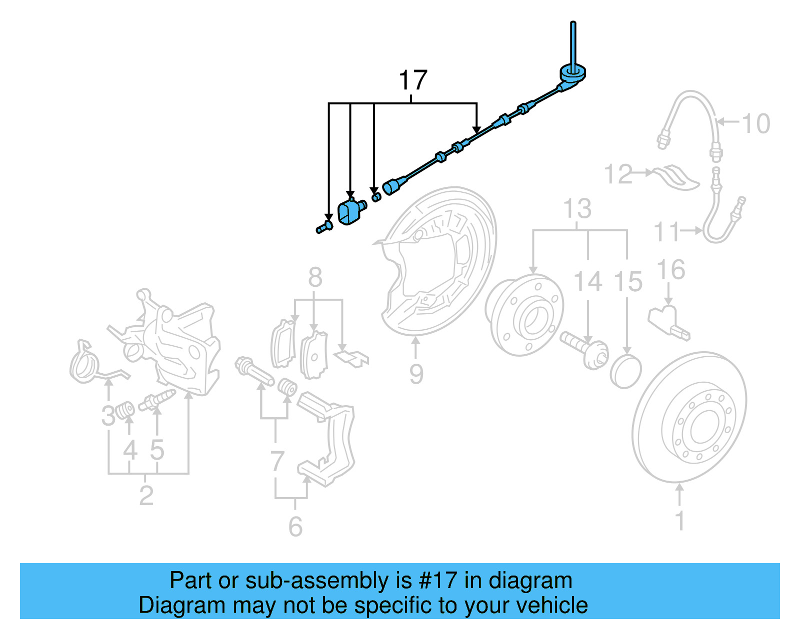 ABS Sensor Wire 1K0-927-904-BA
