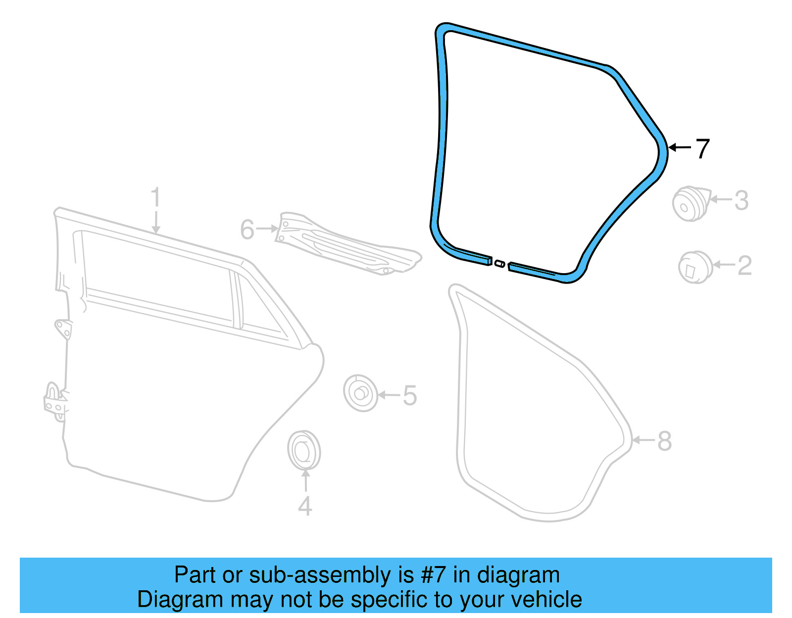 Door Weather 1K9-839-702-5AP - View 6