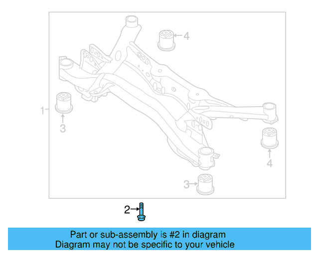 Engine Cradle Mount Bolt N-105-580-02 - View 86