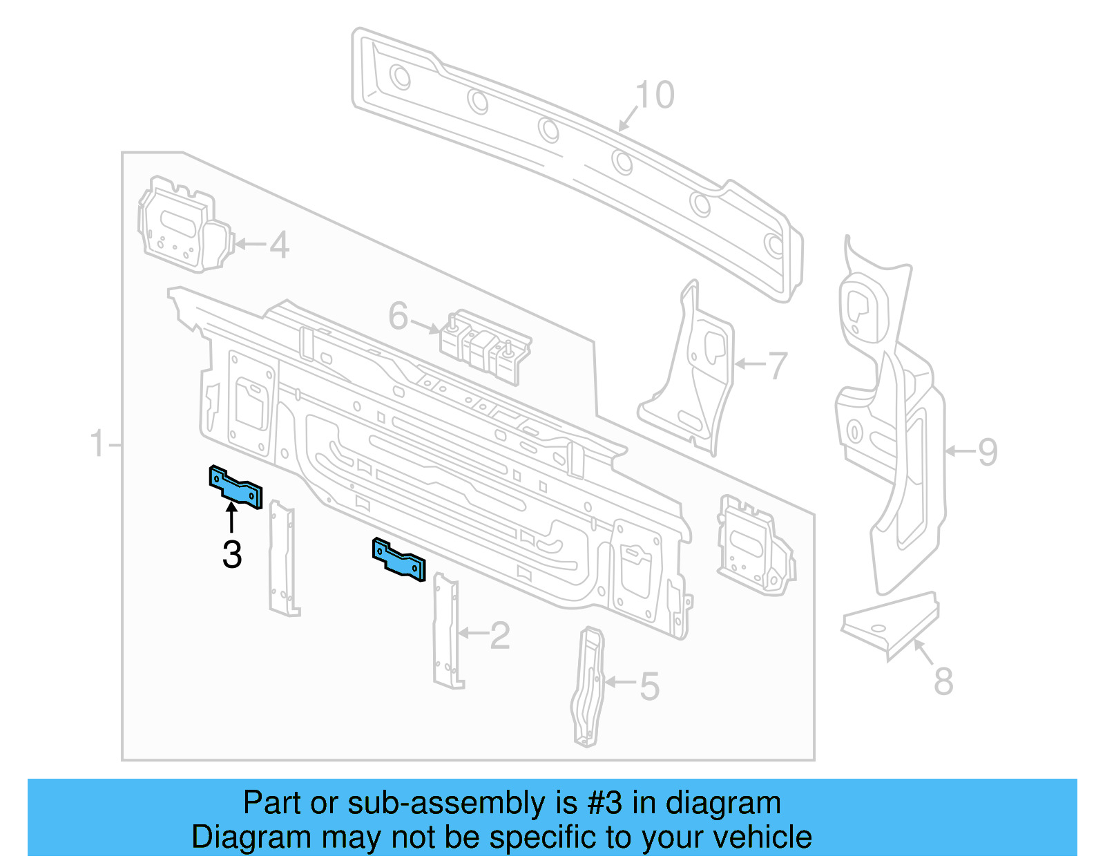 Rear Body Panel Retainer 6Q6-813-269 - View 13