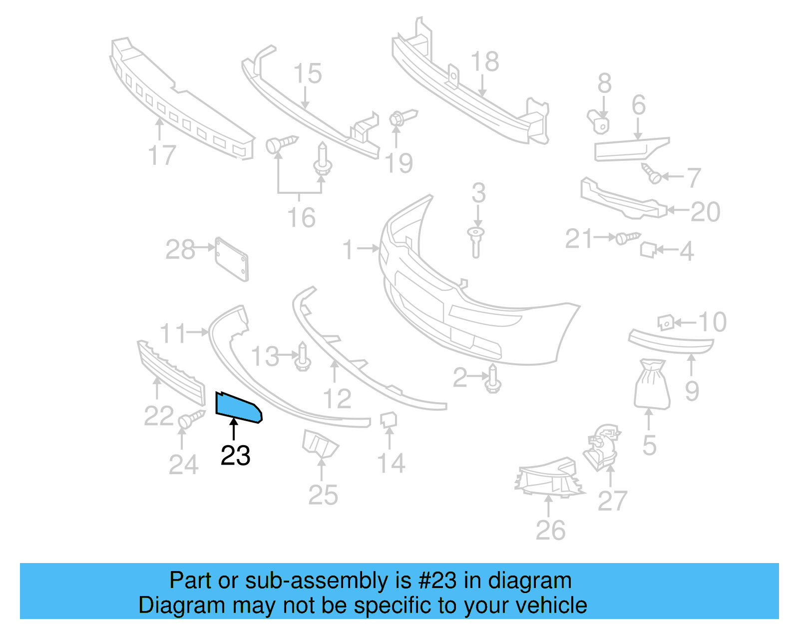 Air Grille 1K0-853-665-A-9B9 - View 9