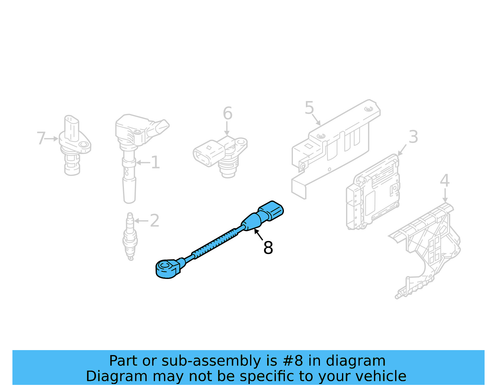 Knock Sensor 03H-905-377-A - View 14