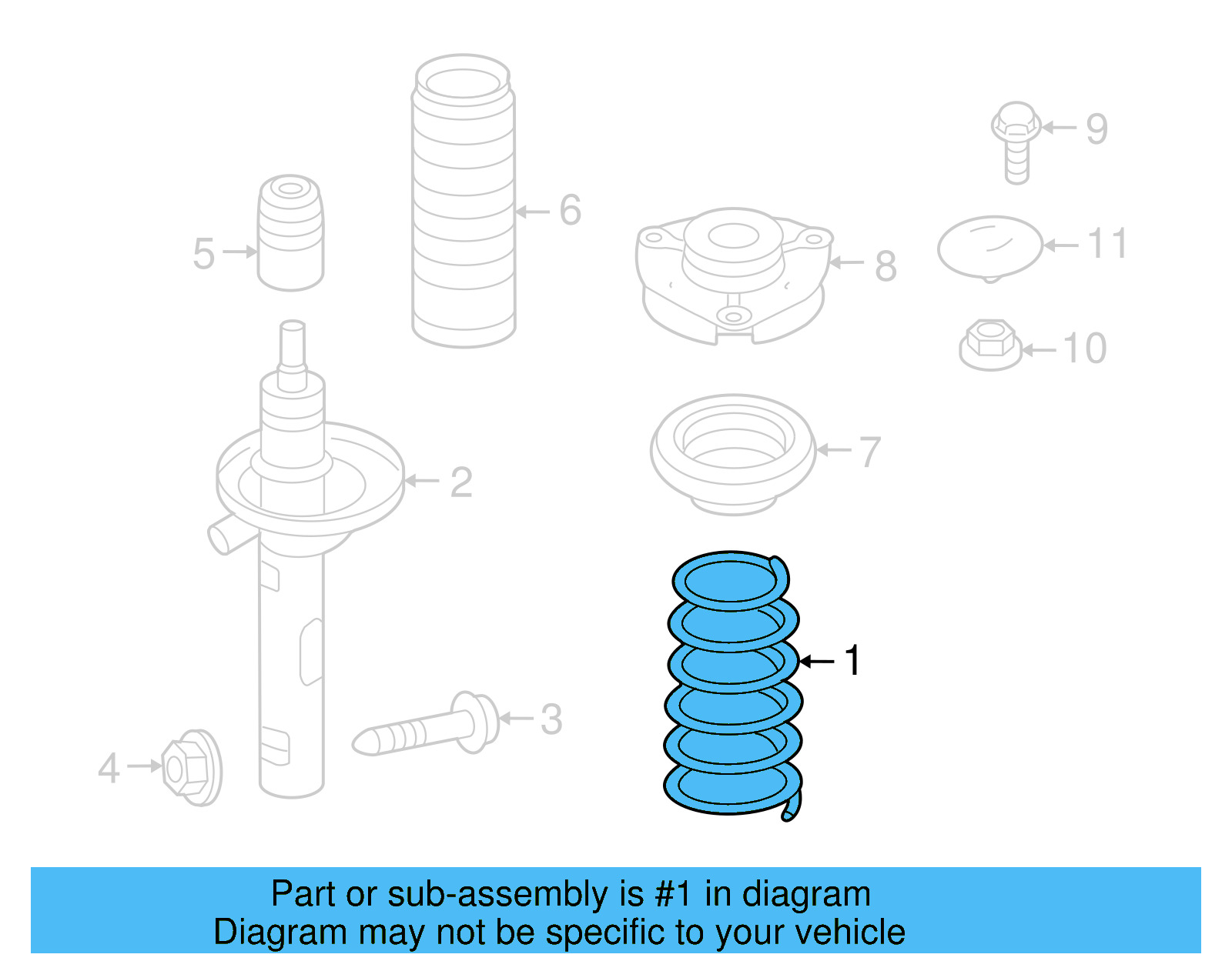 Coil Spring 1K0-411-105-HM - View 6