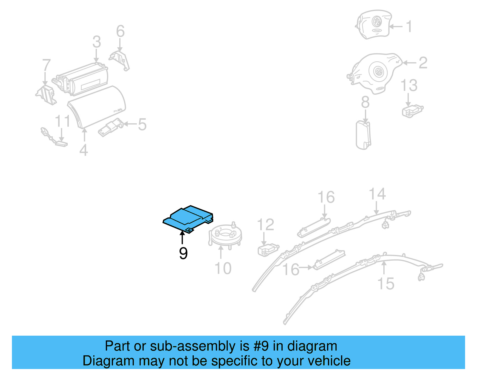 Control Module 1C0-909-605-T-02B - View 4